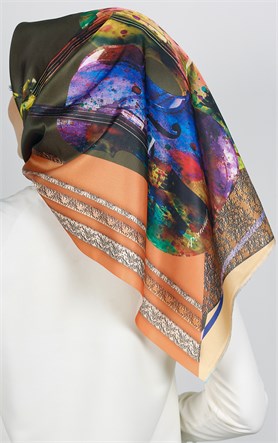 Piramit Tafta Dijital Eşarp 1923-4