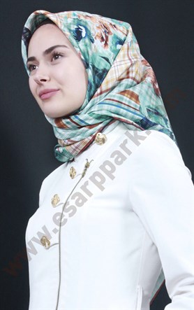 3866-8 ARMİNE İPEK MİNT KAHVE