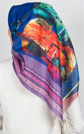 Piramit Tafta Dijital Eşarp 1923-2