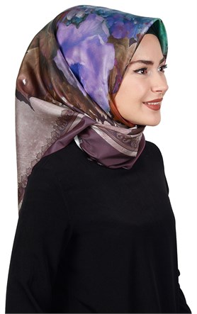 Piramit Tafta Dijital Eşarp 1916-2