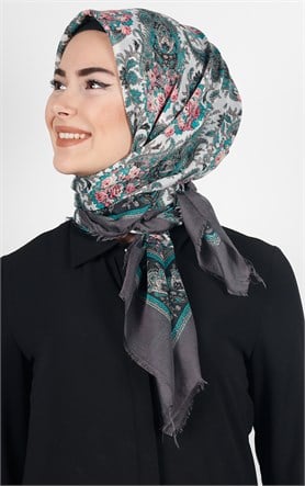 Akel Pamuklu 140x140 Cm Eşarp 1080-9