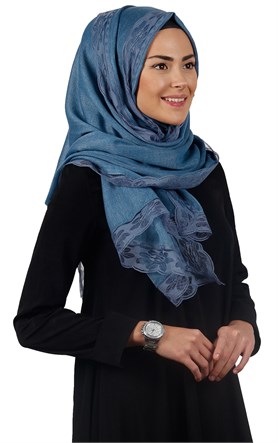 Dantelli Paşmina Şal 1243-18