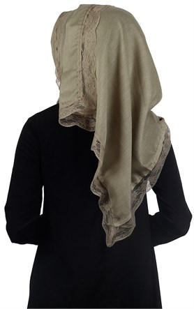 Dantelli Paşmina Şal 1243-17
