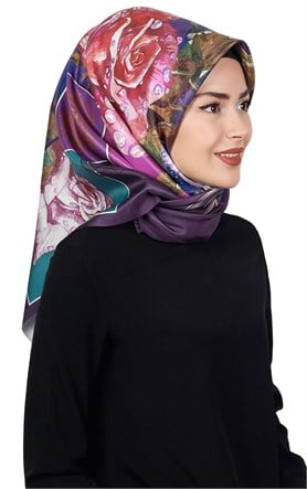 Piramit Tafta Dijital Eşarp 1918-6