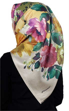 Piramit Tafta Dijital Eşarp 1912-8