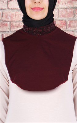 Viskon Dantelli Boyunluk 2516-5 Bordo