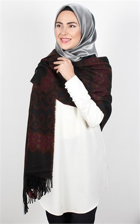 511-0012-01 GENİŞ OMUZ ŞALI GRİ