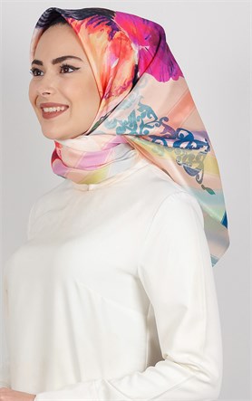 Piramit Tafta Dijital Eşarp 1924-8