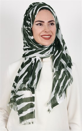 Keten Desenli Şal 1410-10