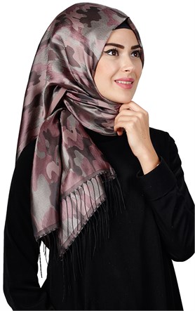 Kamuflaj İpeksi Şal 5550-4
