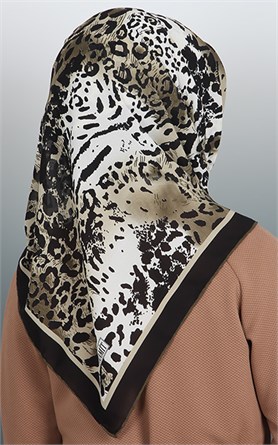 Piramit Krep Eşarp 116-0006-06 Yeşil