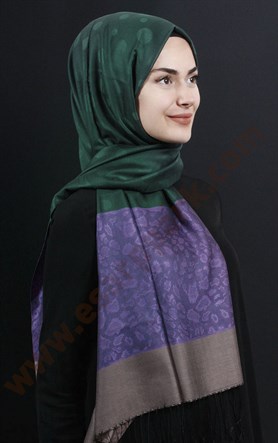 500-0001-16 ÇİFT YÖNLÜ İPEKSİ ŞAL GRİ