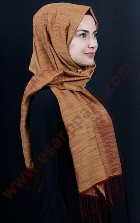 500-0001-22 ÇİFT YÖNLÜ İPEKSİ ŞAL