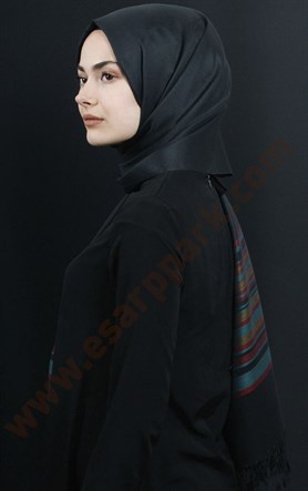 500-0001-29 ÇİFT YÖNLÜ İPEKSİ ŞAL TURUNCU