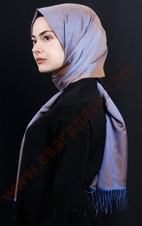 500-0002-03  ÇİFT YÖNLÜ İPEKSİ ŞAL