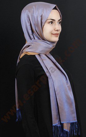 500-0002-03  ÇİFT YÖNLÜ İPEKSİ ŞAL