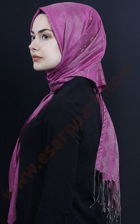 500-0002-05  ÇİFT YÖNLÜ İPEKSİ ŞAL