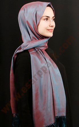 500-0005-01  ÇİFT YÖNLÜ İPEKSİ ŞAL 