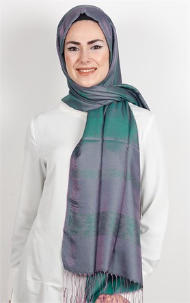 500-0011-03 ÇİFT YÖNLÜ İPEKSİ ŞAL 