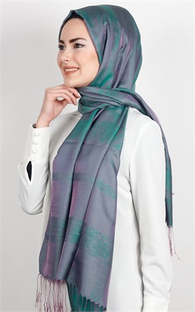 500-0011-03 ÇİFT YÖNLÜ İPEKSİ ŞAL 