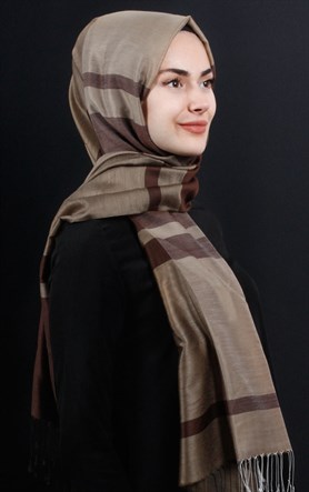 500-0012-01 ÇİFT YÖNLÜ İPEKSİ ŞAL