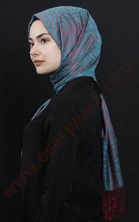 500-0013-01 ÇİFT YÖNLÜ İPEKSİ ŞAL