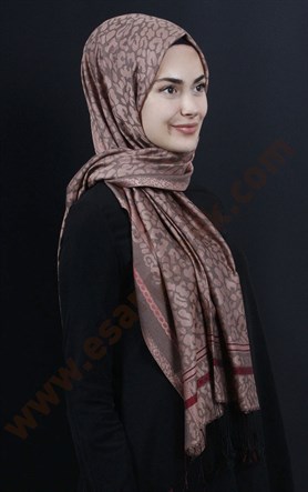 500-0013-10 ÇİFT YÖNLÜ İPEKSİ ŞAL