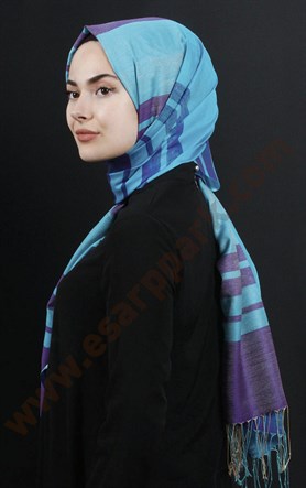 500-0013-32 ÇİFT YÖNLÜ İPEKSİ ŞAL