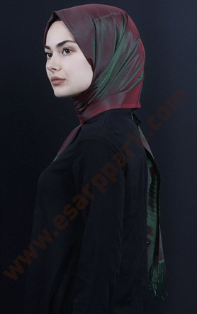 500-0013-36 ÇİFT YÖNLÜ İPEKSİ ŞAL