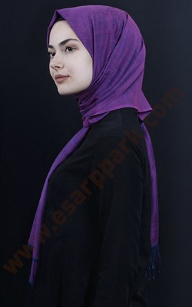 500-0013-42 ÇİFT YÖNLÜ İPEKSİ ŞAL