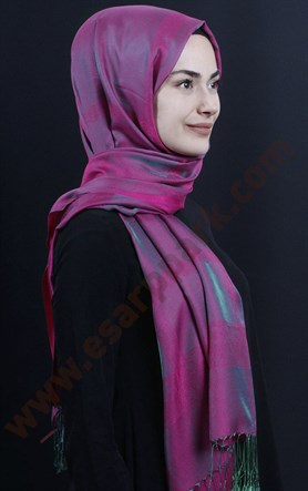 500-0013-44 ÇİFT YÖNLÜ İPEKSİ ŞAL