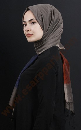 500-0013-46 ÇİFT YÖNLÜ İPEKSİ ŞAL