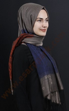 500-0013-46 ÇİFT YÖNLÜ İPEKSİ ŞAL