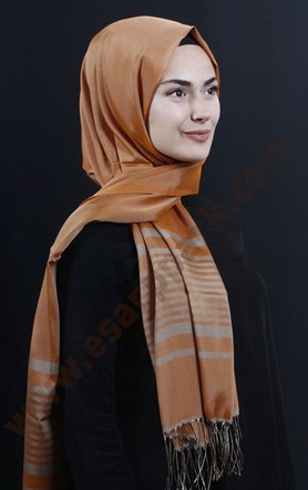 500-0013-54 ÇİFT YÖNLÜ İPEKSİ ŞAL