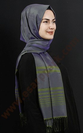 500-0013-58 ÇİFT YÖNLÜ İPEKSİ ŞAL