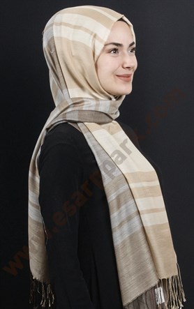 500-0013-62 ÇİFT YÖNLÜ İPEKSİ ŞAL