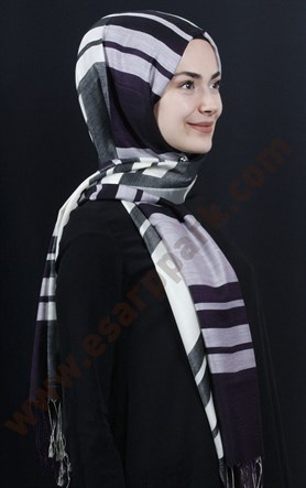 500-0013-63 ÇİFT YÖNLÜ İPEKSİ ŞAL