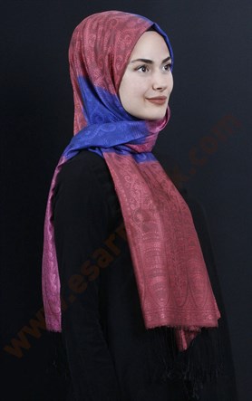500-0013-65 ÇİFT YÖNLÜ İPEKSİ ŞAL