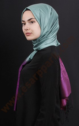 500-0013-67 ÇİFT YÖNLÜ İPEKSİ ŞAL