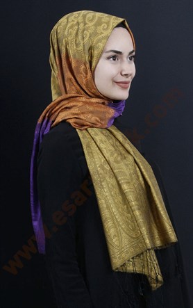500-0013-68 ÇİFT YÖNLÜ İPEKSİ ŞAL