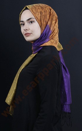 500-0013-68 ÇİFT YÖNLÜ İPEKSİ ŞAL