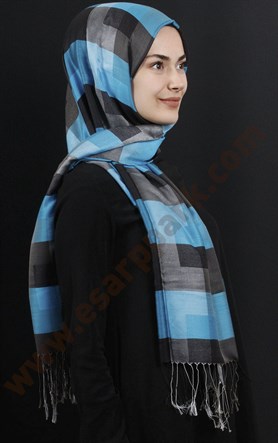 500-0013-75  ÇİFT YÖNLÜ İPEKSİ ŞAL