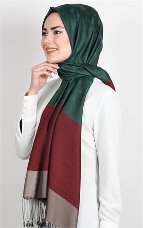 500-0013-77 ÇİFT YÖNLÜ İPEKSİ ŞAL