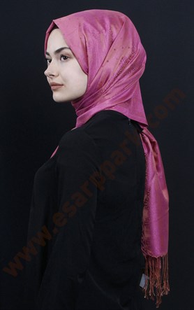 500-0013-85 ÇİFT YÖNLÜ İPEKSİ ŞAL
