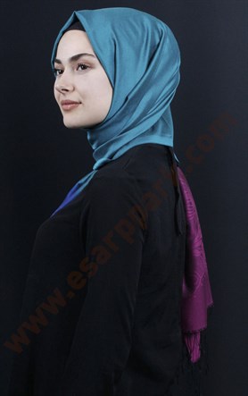 500-0015-15 ÇİFT YÖNLÜ İPEKSİ ŞAL