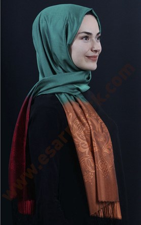 500-0015-21 ÇİFT YÖNLÜ İPEKSİ ŞAL