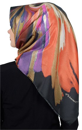 Piramit Tafta Dijital Eşarp 1913-7