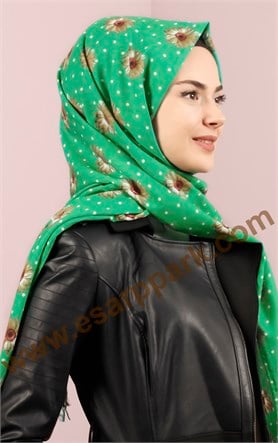 518-0006-04 YÜNLÜ ŞAL YEŞİL