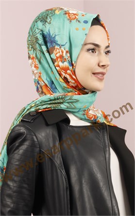 518-0015-02 YÜNLÜ ŞAL YEŞİL