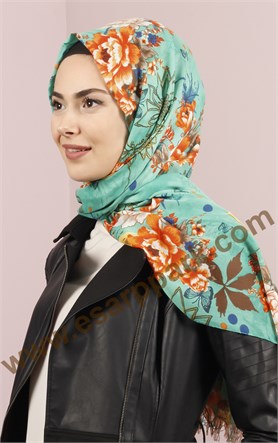 518-0015-02 YÜNLÜ ŞAL YEŞİL